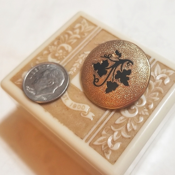 1800s Victorian Taille d'Eparne Gold Filled Pendant Brooch - Picture 3 of 5